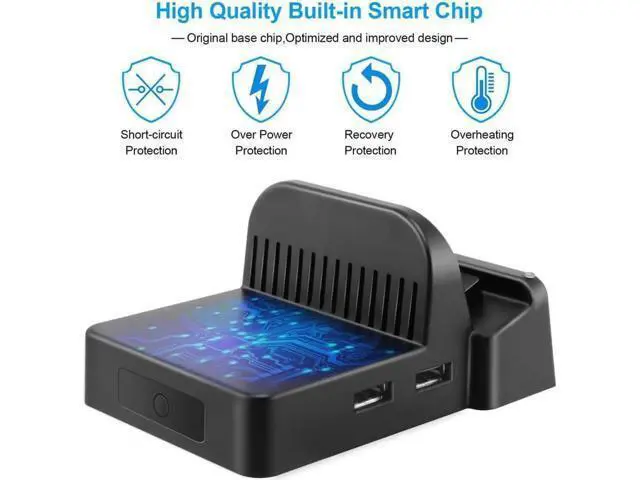 Alt view image 4 of 6 - Switch TV Dock Portable Charging Stand for Nintendo Switch Compact Switch to HDMI Adapter Mini Switch Docking Station with Extra USB 3.0 Port Replacement Charging Dock for Nintendo Switch