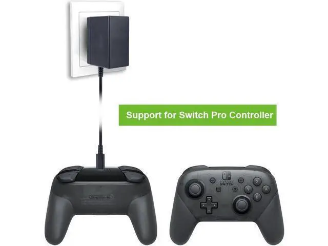 Alt view image 5 of 6 - Nintendo Switch AC Adapter - Nintendo Switch Charger with 5 FT Power Supply Cord and Type C Fast Charging kit - 15V 2.6A AC Adapter for Nintendo Switch Supports TV Mode and Dock Station