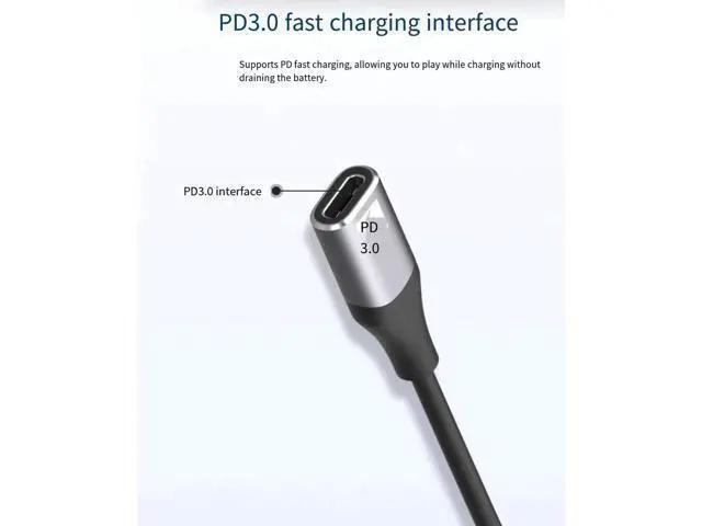 Alt view image 6 of 7 - 4K60hz Type-C to HDMI cable high-definition screen mirroring device PD3.0 power supply The line is 1.8 meters long