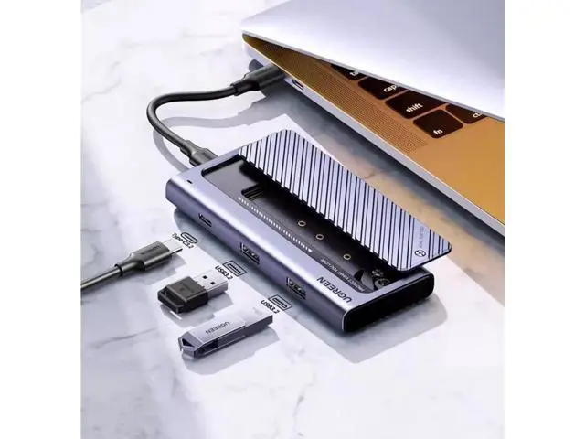 Alt view image 2 of 6 - m2 SSD box nvme/sata dual protocol typec External usb3.2 Mobile m.2 docking station