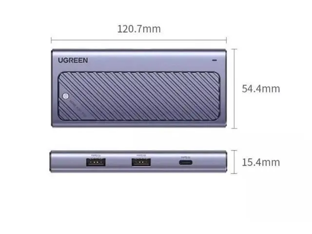 Alt view image 5 of 6 - m2 SSD box nvme/sata dual protocol typec External usb3.2 Mobile m.2 docking station