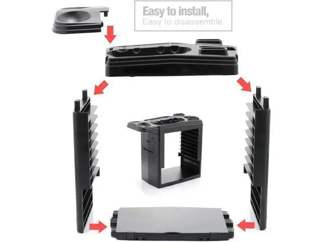 Alt view image 6 of 7 - Controller Charger for Nintendo Switch Charging Dock for Nintendo Switch 4 Joy-Cons 4 Pro Controllers and 2 Poke Ball Plus Controllers Storage Rack for Nintendo Switch Holder for 8 Switch Games