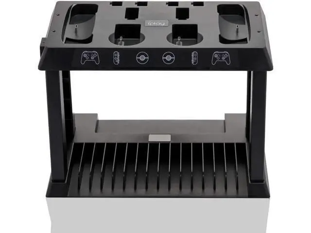 Alt view image 4 of 7 - Charging Dock for Nintendo Switch Joy Cons Pro Controllers and Poke Ball Plus Controllers Organizer for Nintendo Switch Accessories with LED Indicators
