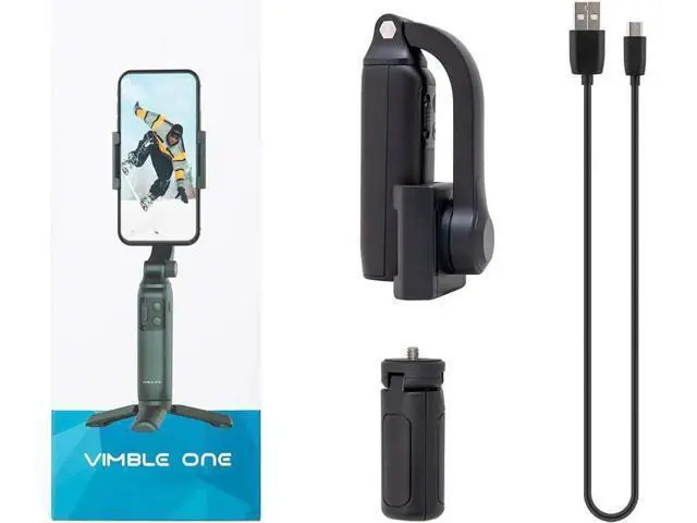 Alt view image 2 of 7 - Gimbal Stabilizer for Smartphone Vimble One Anti-Shake Foldable Gimbal Handheld Selfie Stick Tripod for iPhone Android with 18cm Extensional Stick, Vlog YouTube Live Video TikTok