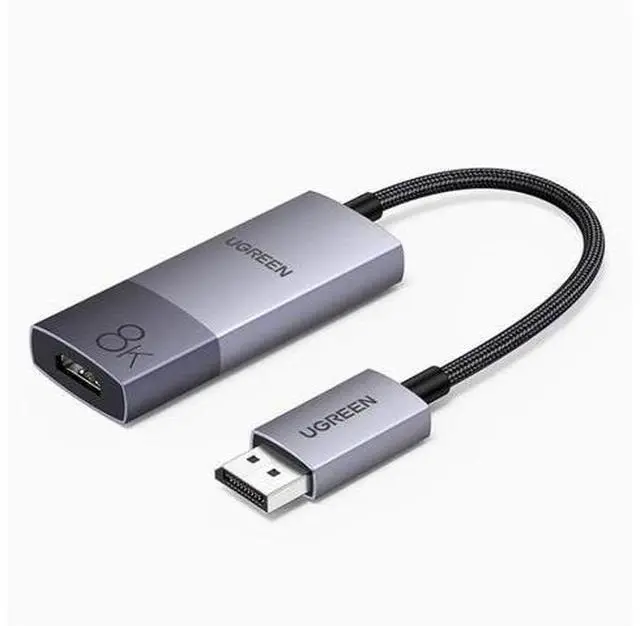 Main image of DP1.4 to HDMI 2.1 adapter 8K HD 144hz desktop computer graphics card External TV projector Expanded display video 4k connection converter 25CM