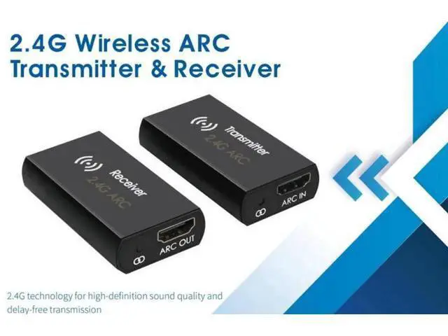 Alt view image 4 of 5 - 2.4G wireless ARC transmitter, delay-free ARC audio return digital audio signal wireless audio transmitter
