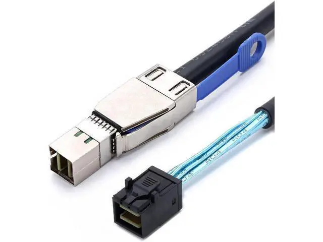 Alt view image 6 of 7 - Aomoproing Mini Sas 36Pin Sff 8643 To Sff 8644 mini-sas Server Hard Drive Transmission Adapter data Raid cable 3.3FT/1m
