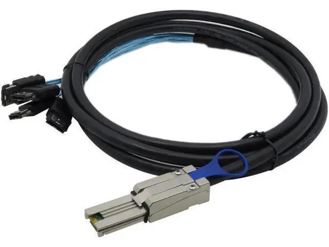 Alt view image 6 of 6 - Aomoproing Mini SAS 26P SFF 8088 TO 4* ESATA 7P Cable 3m