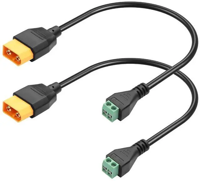 Main image of 2PCS XT60 Male to 2pin Terminal Converter Adapter