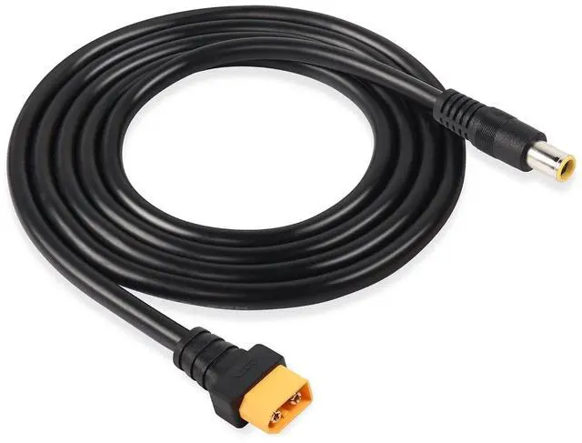 Main image of DC 8mm to XT60 Power Cable, 5Ft DC7909 7.9mm x 5.5mm Male to XT-60 Male Adapter Cord for for Solar Panels Portable Power Station 14AWG 1.5m