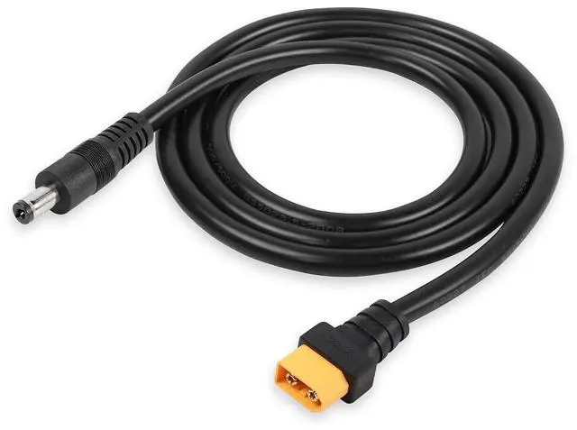 Main image of XT60 to DC5521 Power Cable, XT-60 Male to DC 5.5mm x 2.1mm Male Adapter Cord for FPV Goggles,etc. 1m