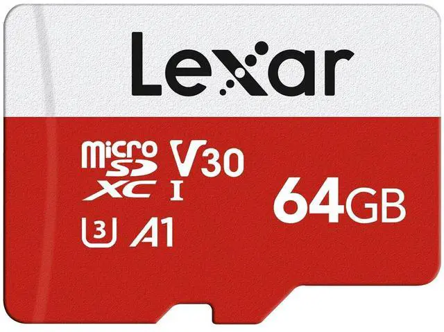 Main image of E-Series 64GB Micro SD Card, microSDXC UHS-I Flash Memory Card with Adapter, 100MB/s, C10, U3, A1, V30, Full HD, 4K UHD, High Speed TF Card