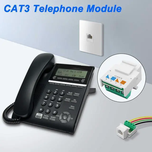 Alt view image 4 of 7 - CAT3 Telephone Module RJ11 6P4C Female to 4Pin Solderless Screw Terminal Adapter Telephone Module RJ11 CAT3 Voice Jack Phone Line Connector - 5PCS