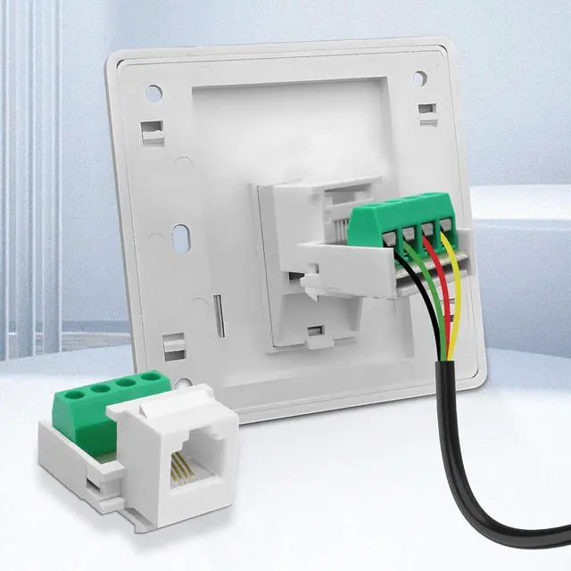 Alt view image 5 of 7 - CAT3 Telephone Module RJ11 6P4C Female to 4Pin Solderless Screw Terminal Adapter Telephone Module RJ11 CAT3 Voice Jack Phone Line Connector - 5PCS