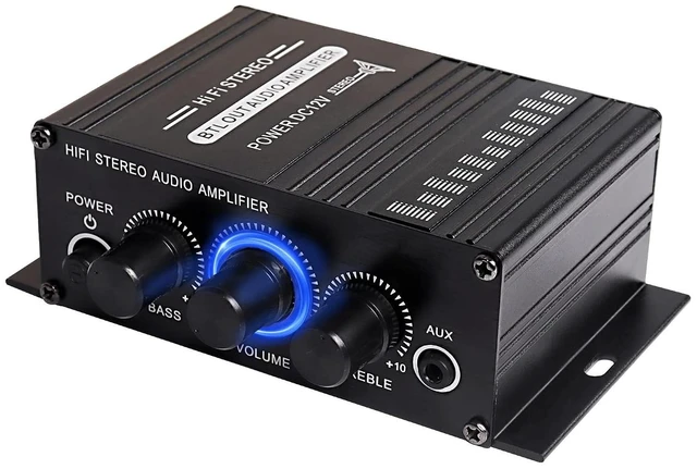 Main image of XMSJSIY 12V HiFi Stereo Audio Amplifier for Car 2 Channel HiFi Bass Audio