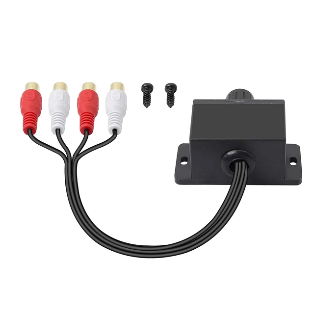 Alt view image 2 of 7 - XMSJSIY Universal RCA Level Controller Car Audio Amplifier RCA Audio