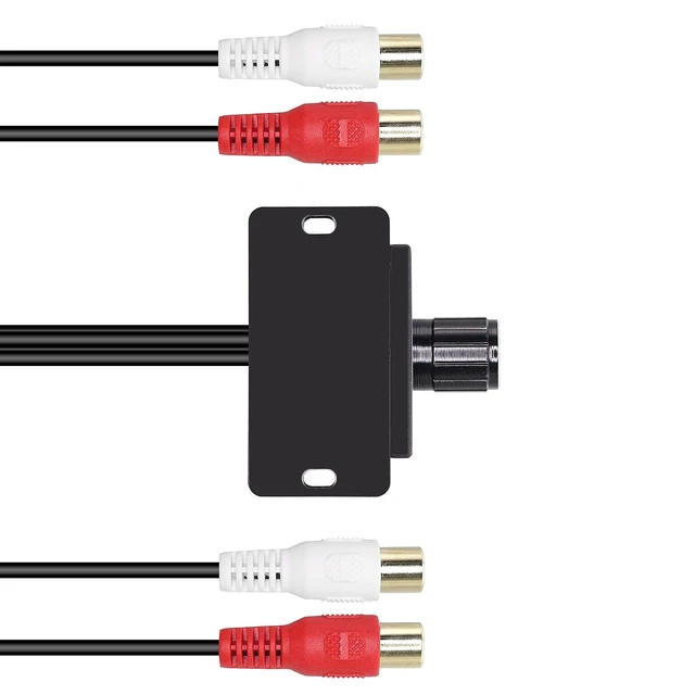 Alt view image 3 of 7 - XMSJSIY Universal RCA Level Controller Car Audio Amplifier RCA Audio
