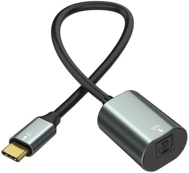 Main image of USB Type-C to SPDIF Optical Audio Cable Type C Male to TOSLINK Female PCM Stereo Audio Adapter Converter for MacBook Laptop Computer -30CM/11.8INCH
