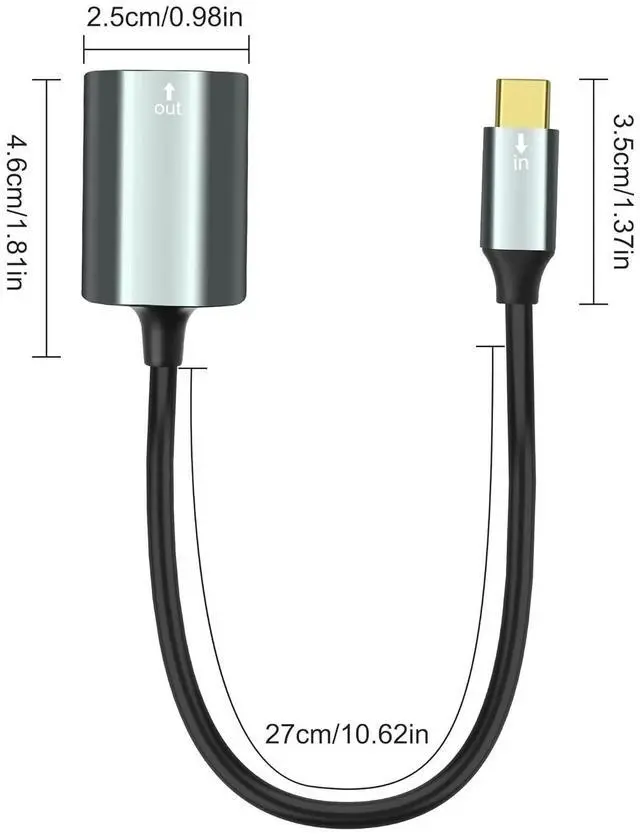 Alt view image 2 of 7 - USB Type-C to SPDIF Optical Audio Cable Type C Male to TOSLINK Female PCM Stereo Audio Adapter Converter for MacBook Laptop Computer -30CM/11.8INCH