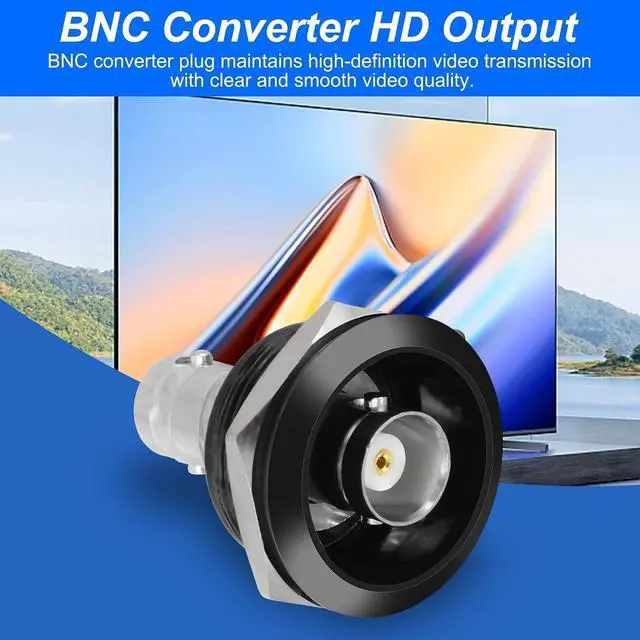 Alt view image 4 of 7 - BNC Plug Connector Adapter BNC Female to Female Panel Mount Coupler Threaded Fixing Feed-Through Connector BNC Monitor Module SDI Video Coaxial Socket for CCTV Security Camera - 2PCS (Black)