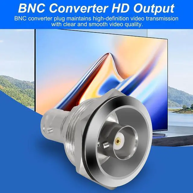 Alt view image 4 of 7 - BNC Plug Connector Adapter BNC Female to Female Panel Mount Coupler Threaded Fixing Feed-Through Connector BNC Monitor Module SDI Video Coaxial Socket for CCTV Security Camera - 2PCS (Silver)