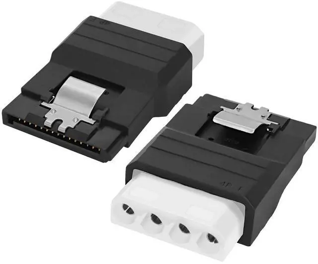 Main image of IDE to SATA Adapter IDE 4Pin to SATA 15Pin Power Adapter Female to Female Power Converter for Hard Drives Solid State Drives HDD SSD CD DVD Drive - 2PCS (IDE Female to SATA Female)