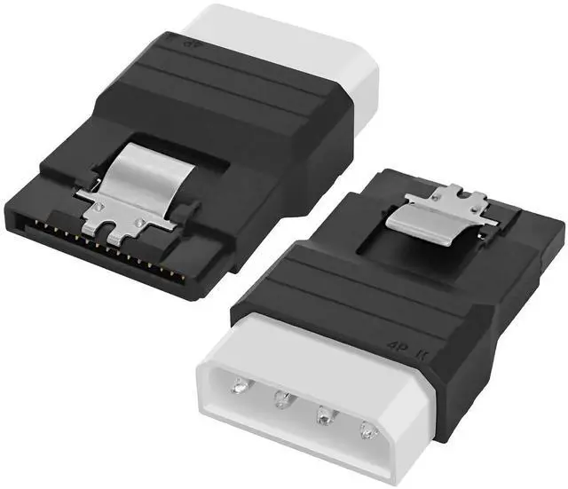 Main image of IDE to SATA Adapter IDE 4Pin to SATA 15Pin Power Adapter Male to Female Power Converter for Hard Drives Solid State Drives HDD SSD CD DVD Drive - 2PCS
