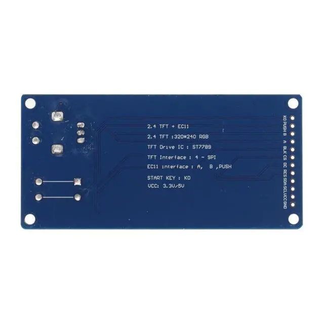 Alt view image 4 of 7 - 2.4 Inch TFT LCD Display Module with EC11 Rotary Encoder, SPI Interface, ST7789 Driver, 3.3V, STM32, ESP32, Raspberry Pi DIY Projects