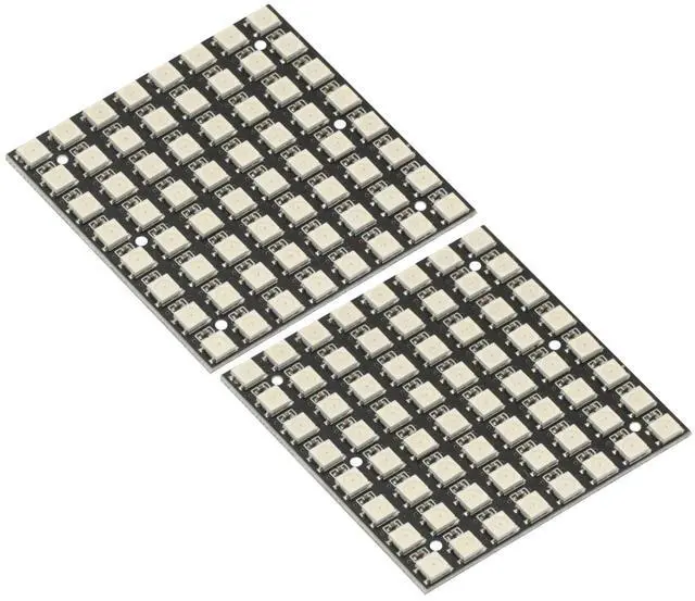 Main image of 2PCS WS2812B 8x8 led Matrix WS2812 8x8 64-Bit Led Matrix Full Color 5050 RGB LED Lamp Panel Light