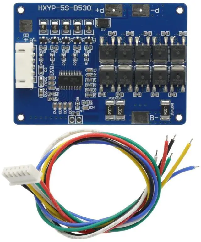 Alt view image 4 of 7 - BMS 5S 30A 18V 21V 18650 Lithium Li-ion Battery 5S BMS Protection Board with Balance