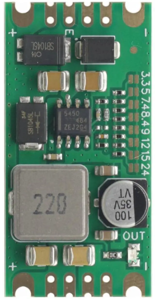 Alt view image 4 of 7 - TPS5450 DC-DC Step Down Buck Converter, 5.5-36V Input to 3.3V 5V 7.4V 8.4V 9V 12V 15V 24V Output, 5A Max Low Ripple High Efficiency Power Supply Module