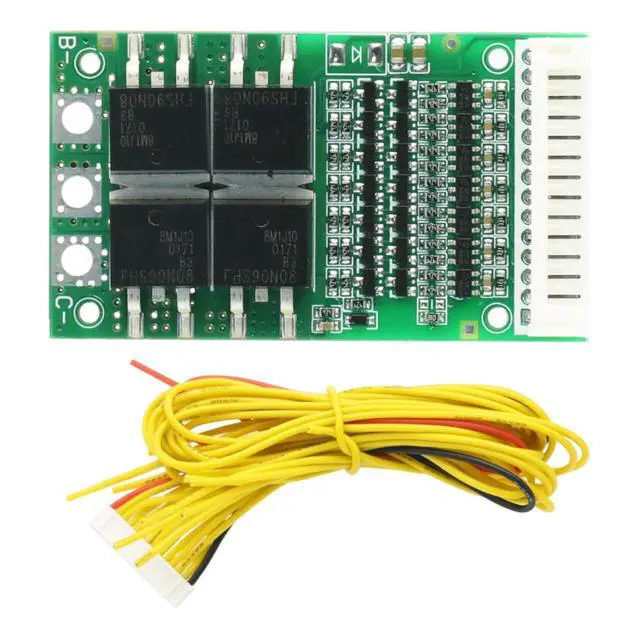 Alt view image 5 of 7 - BMS 6S 7S 8S 9S 10S 11S 12S 13S 25A 4.2V Lithium Li-ion Battery Charge Protection Board Pack BMS Module Board