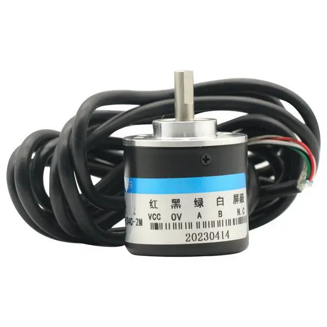 Alt view image 5 of 5 - Photoelectric Incremental Rotary Encoder 600PPR AB 2 Phase DC5-24V NPN Optical Encoder