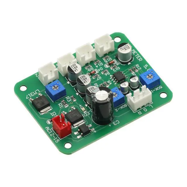 Alt view image 6 of 7 - VU Meter 2PCS VU Panel Meter 500UA VU Meter Warm Back Light Recording & Audio +Cable with Driver Module,VU Meters