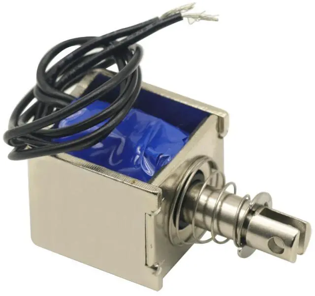 Alt view image 4 of 6 - 2PCS DC12V Open Frame Solenoid 10mm Stroke Push Pull Type Electronic DC Electromagnet 20N Force