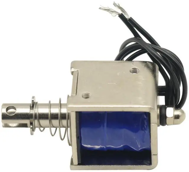 Alt view image 5 of 6 - 2PCS DC12V Open Frame Solenoid 10mm Stroke Push Pull Type Electronic DC Electromagnet 20N Force