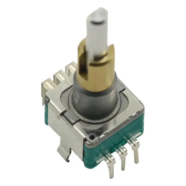 Alt view image 5 of 5 - 1Pcs EC11EBB24C03 Handle 25mm Dual Axis Encoder with Switch 30 Positioning Number 15 Pulse Point