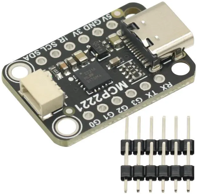 Alt view image 4 of 7 - MCP2221A USB to GPIO ADC I2C Conversion Module Type-C Interface Signal Processing Board,MCP2221A USB to GPIO ADC I2C Breakout Board for OLED Display Sensor PWM Driver