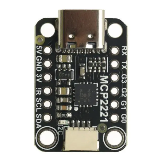 Alt view image 5 of 7 - MCP2221A USB to GPIO ADC I2C Conversion Module Type-C Interface Signal Processing Board,MCP2221A USB to GPIO ADC I2C Breakout Board for OLED Display Sensor PWM Driver