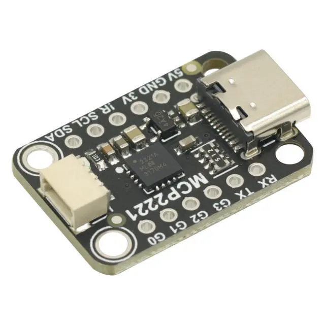 Alt view image 7 of 7 - MCP2221A USB to GPIO ADC I2C Conversion Module Type-C Interface Signal Processing Board,MCP2221A USB to GPIO ADC I2C Breakout Board for OLED Display Sensor PWM Driver
