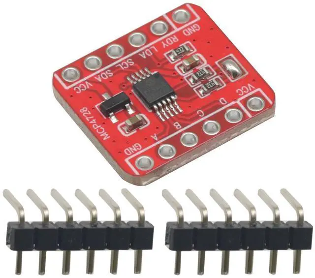 Main image of MCP4728 DAC Module, 12-Bit 4-Channel I2C Digital to Analog Converter Module, DAC Breakout Board, Raspberry Pi, ESP32, STM32 Projects