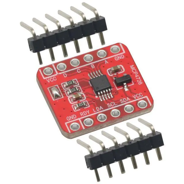 Alt view image 3 of 6 - MCP4728 DAC Module, 12-Bit 4-Channel I2C Digital to Analog Converter Module, DAC Breakout Board, Raspberry Pi, ESP32, STM32 Projects