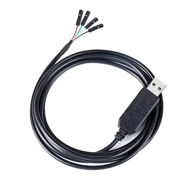 Alt view image 7 of 7 - DTECH USB to TTL Serial 3.3V Adapter Cable TX RX Signal 4 Pin 0.1 inch Pitch Female Socket PL2303 Prolific Chip Windows 10 8 7 XP Vista (6ft, Black)