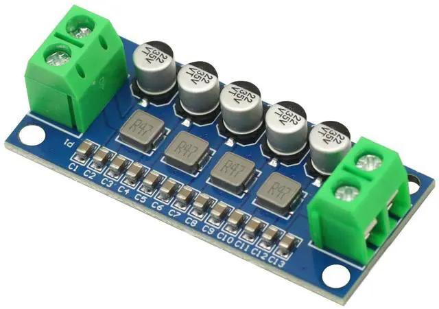 Alt view image 4 of 7 - DC Power Filter Module 0-35V 0-5A Low Pass Filter Voltage Stabilizing Regulator Reducing Reduce Ripple for EMI Filter Boost