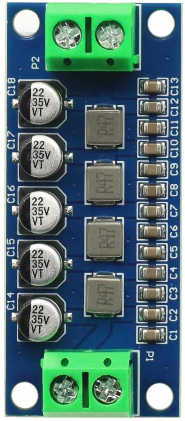 Alt view image 7 of 7 - DC Power Filter Module 0-35V 0-5A Low Pass Filter Voltage Stabilizing Regulator Reducing Reduce Ripple for EMI Filter Boost