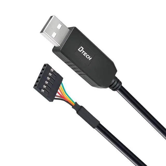 Alt view image 6 of 6 - DTECH 3ft USB to TTL Serial Cable 5V 6 Pin Genuine FTDI FT232RL Chip UART Adapter Debug Cord Compatible with Windows 11 10 8 7 Linux MAC OS 6Pin 5 V Level Signal 2.54mm Dupont Female Header