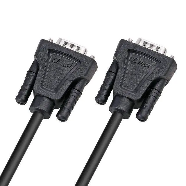 Alt view image 5 of 7 - DTECH 15ft DB9 Serial Cable COM Port Male to Male RS232 Straight Through 9 Pin Data Cord