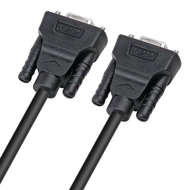 Alt view image 6 of 7 - DTECH DB9 RS232 Serial Cable Female to Female Null Modem Cord Full Handshaking 7 Wire Crossover for Data Communication (10 Feet, Black)