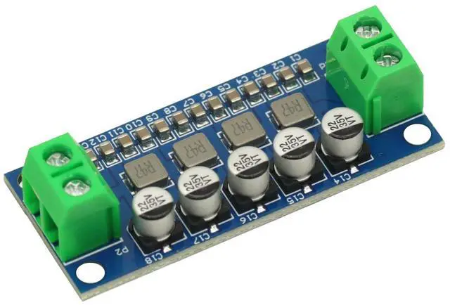 Alt view image 5 of 7 - DC Power Filter Module 0-35V 0-5A Low Pass Filter Voltage Stabilizing Regulator Reducing Reduce Ripple for EMI Filter Boost
