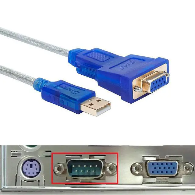 Alt view image 2 of 7 - DTECH USB to Serial Adapter 10 ft USB to RS232 DB9 Female Cable COM Port with FTDI Chipset Supports Windows 11 10 8 7 Mac Linux